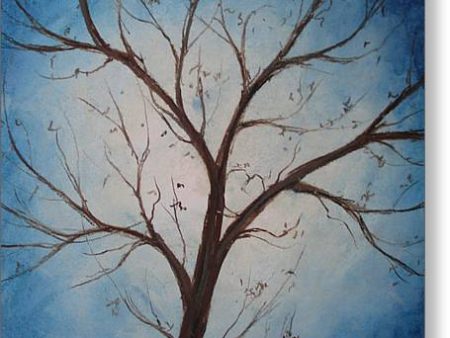 True Tree Blue - Greeting Card For Cheap