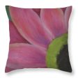 Petalled Pink - Throw Pillow For Cheap