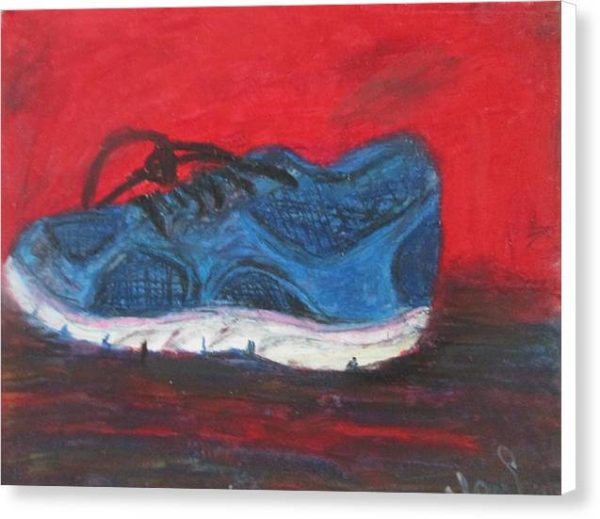 Blue Shoe - Canvas Print Online