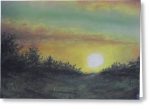 Hazing Sun Blazing - Greeting Card Online Sale