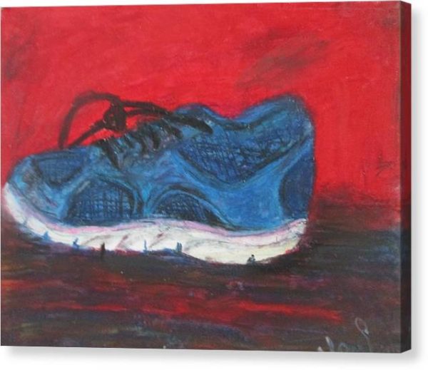 Blue Shoe - Canvas Print Online