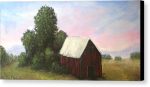 Barn Out Back  - Canvas Print For Discount