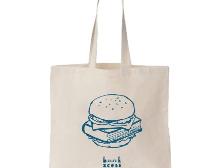 Book Hamburger Tote Bag Discount